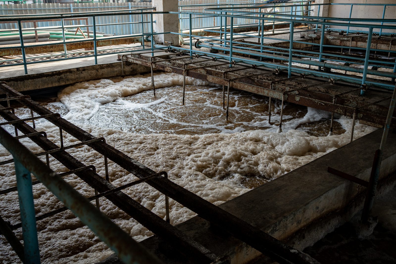 Effluent treatment — aeration tank