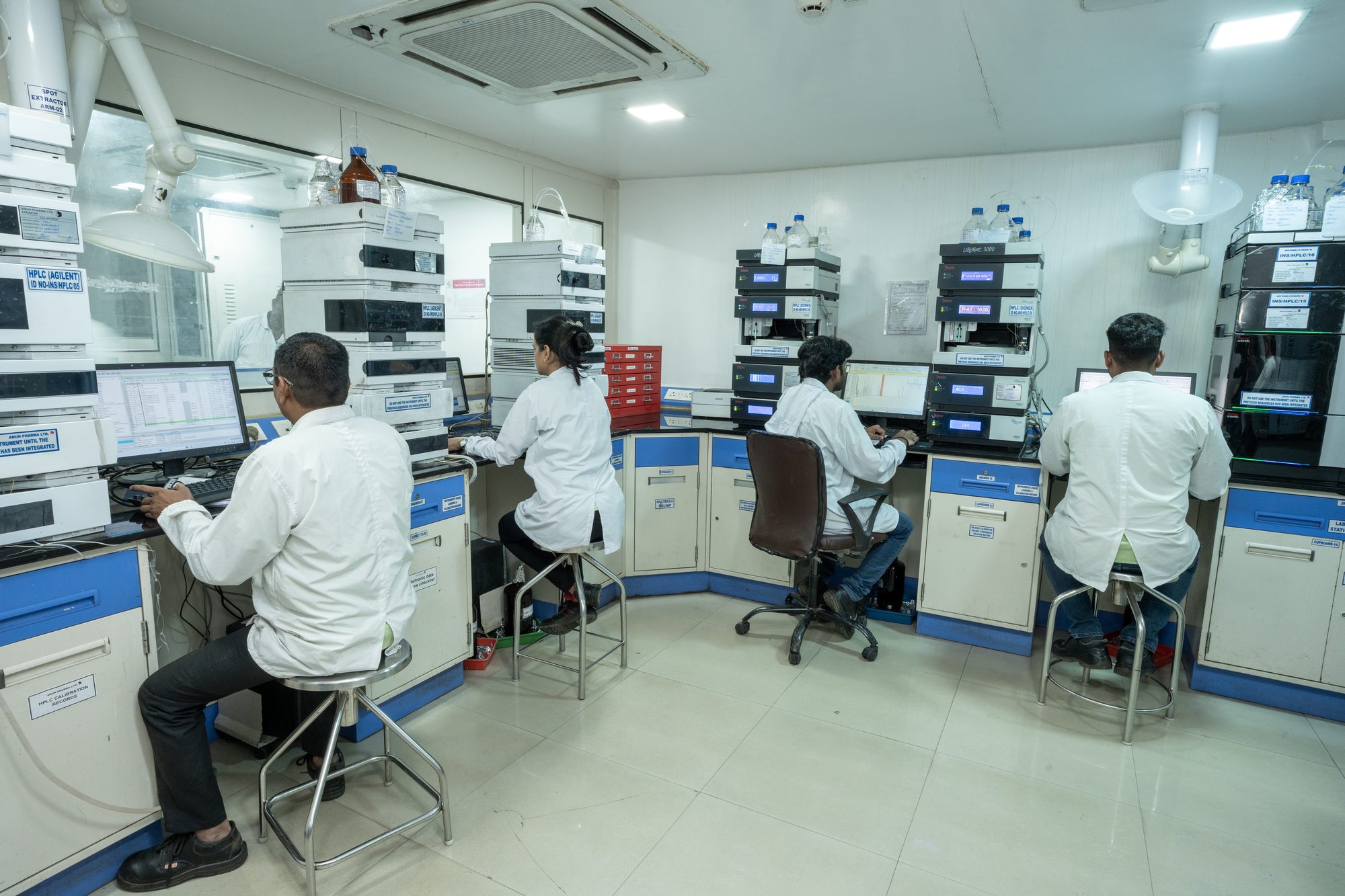 HPLC instruments in the QC laboratory