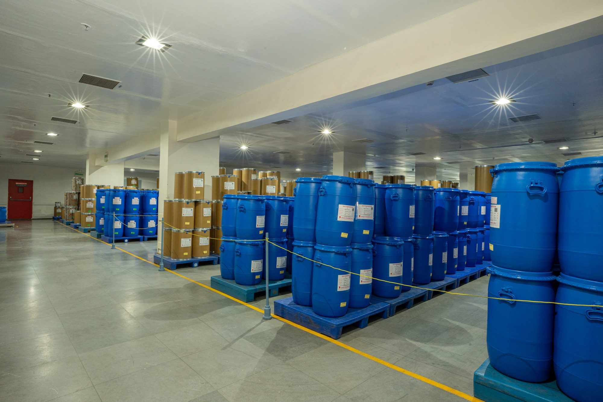Warehouse with approved raw material