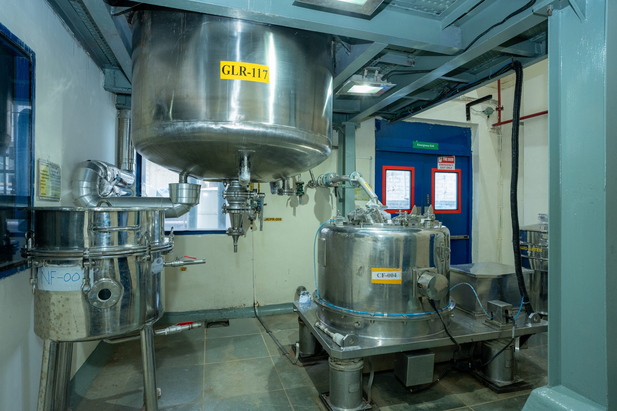 Glass-lined reactor at the corticosteroid facility, Turbhe
