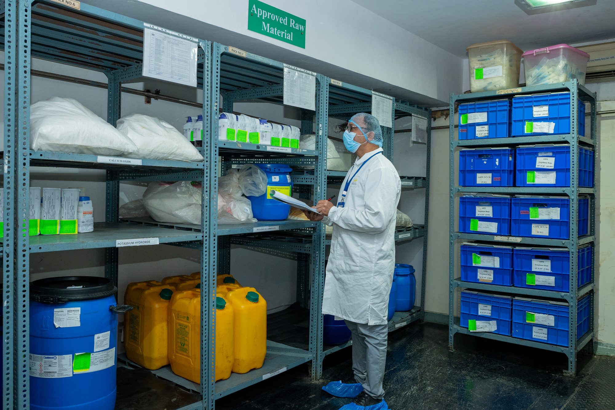 Approved raw-material store