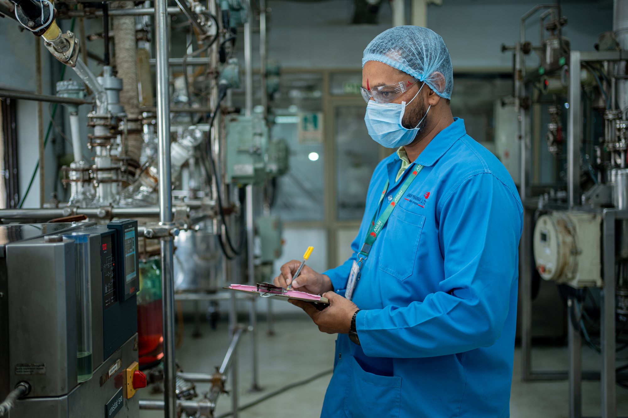 Chemist at the pilot plant, Anuh Pharma R&D