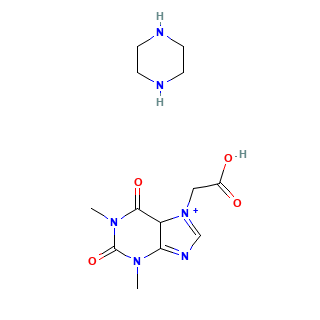 Acefylline Piperazine chemical structure