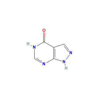 Allopurinol chemical structure