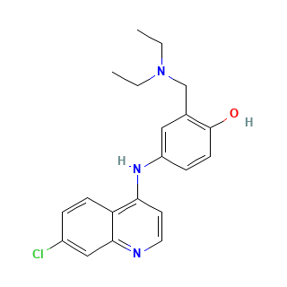 Amodiaquine chemical structure