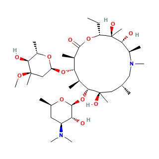 Azithromycin chemical structure