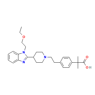 Bilastine chemical structure