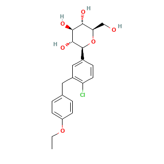 Dapagliflozin Amorphous chemical structure