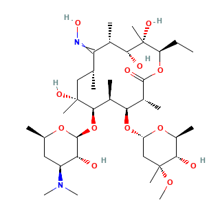 Erythromycin Oxime Base chemical structure
