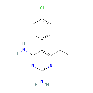 Pyrimethamine chemical structure