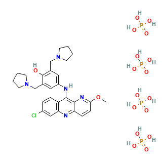 Pyronaridine Tetraphosphate chemical structure