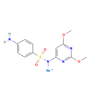 Sulfadimethoxine Sodium chemical structure