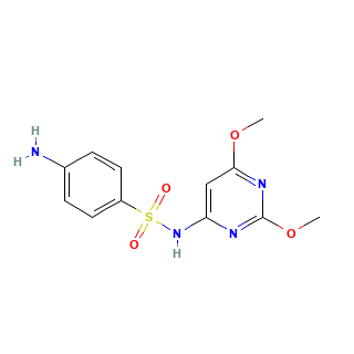 Sulfadimethoxine chemical structure