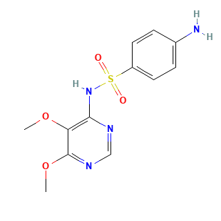 Sulfadoxine chemical structure