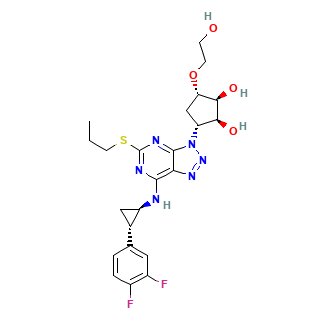 Ticagrelor chemical structure