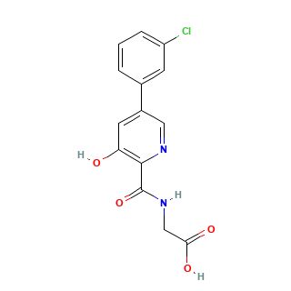 Vadadustat chemical structure